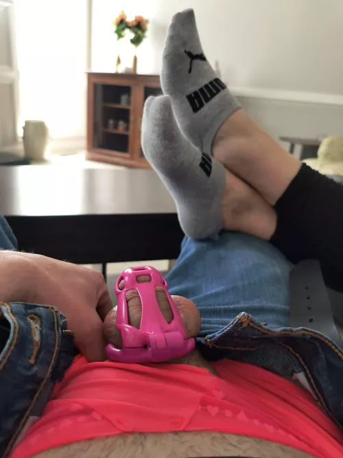 I'm a foot rest now by whiskeedick2