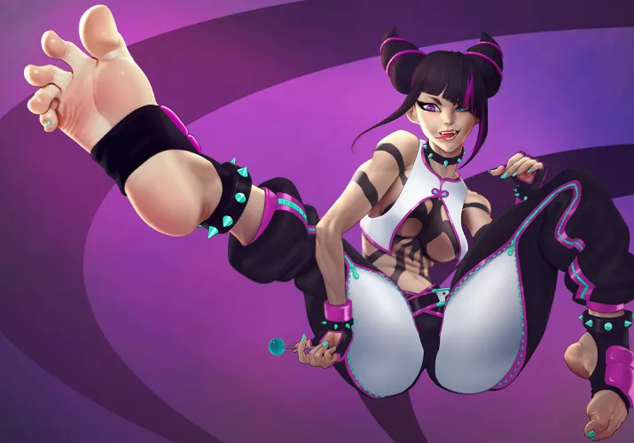 Juri Han (Street Fighter 6) [Artist: puffypinkpaws] by ComaOfSouls