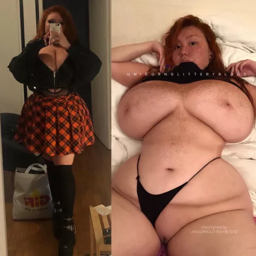 [OC] what people see irl vs reddit! by Unicornglitteryblood