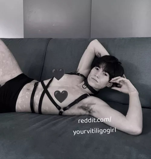 Play with my belly  by yourvitiligogirl