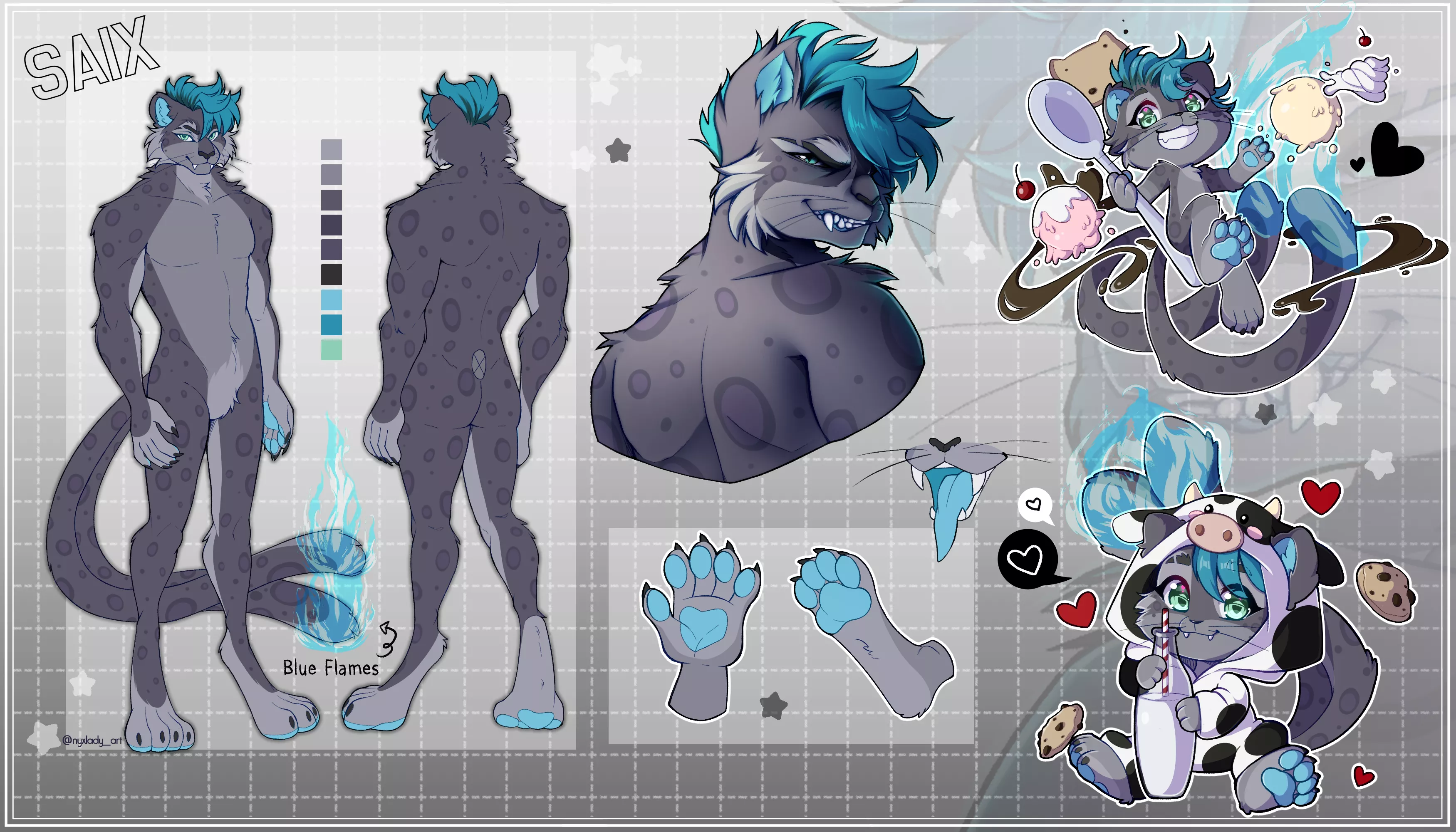 Reference sheet commission for a user on Twitter ♥ posted by EfficientVehicle8195