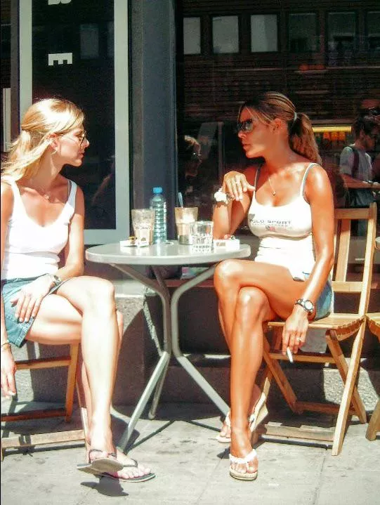 Tanned legs and white cigarettes  posted by darkpoetries