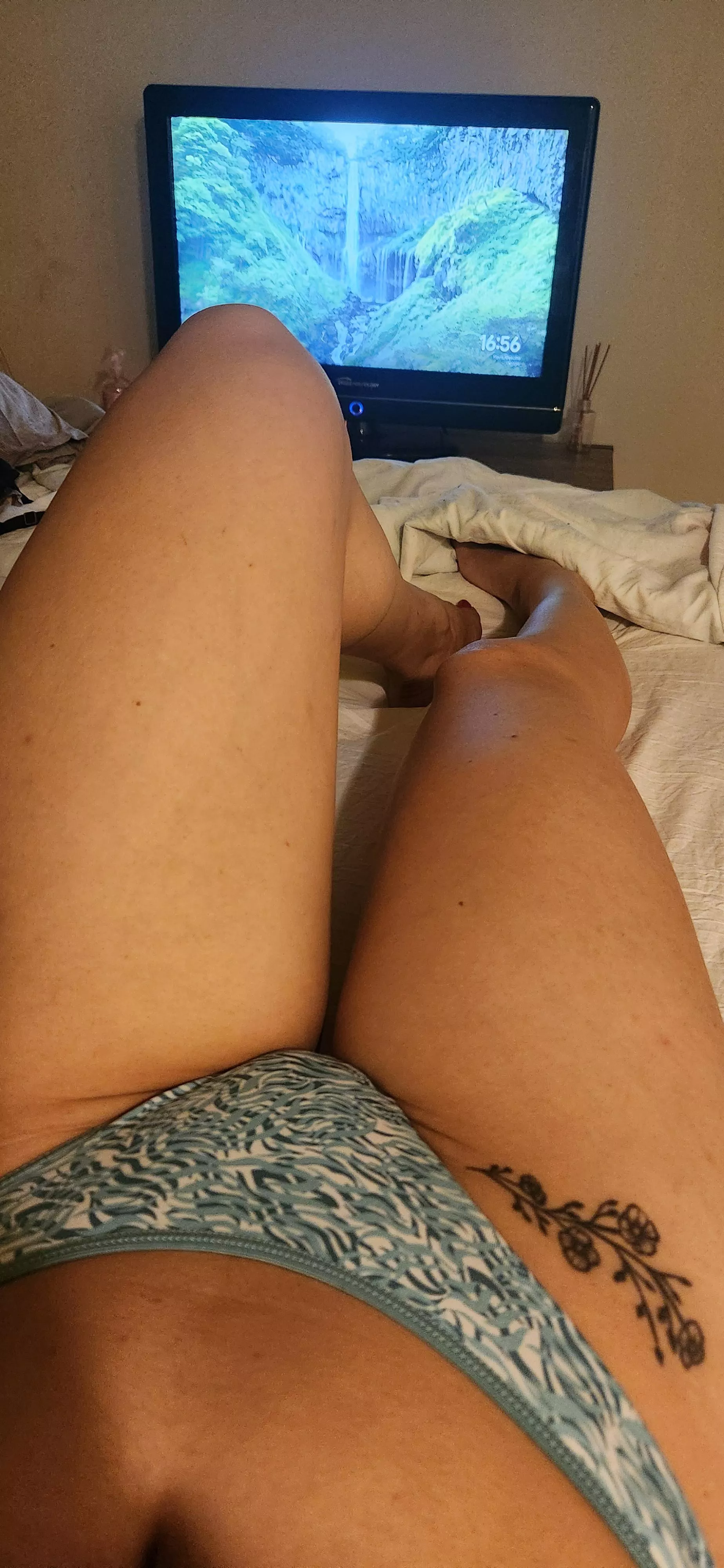 The most comfortable thing about Sundays is lying in bed wearing only panties posted by Nickysweety