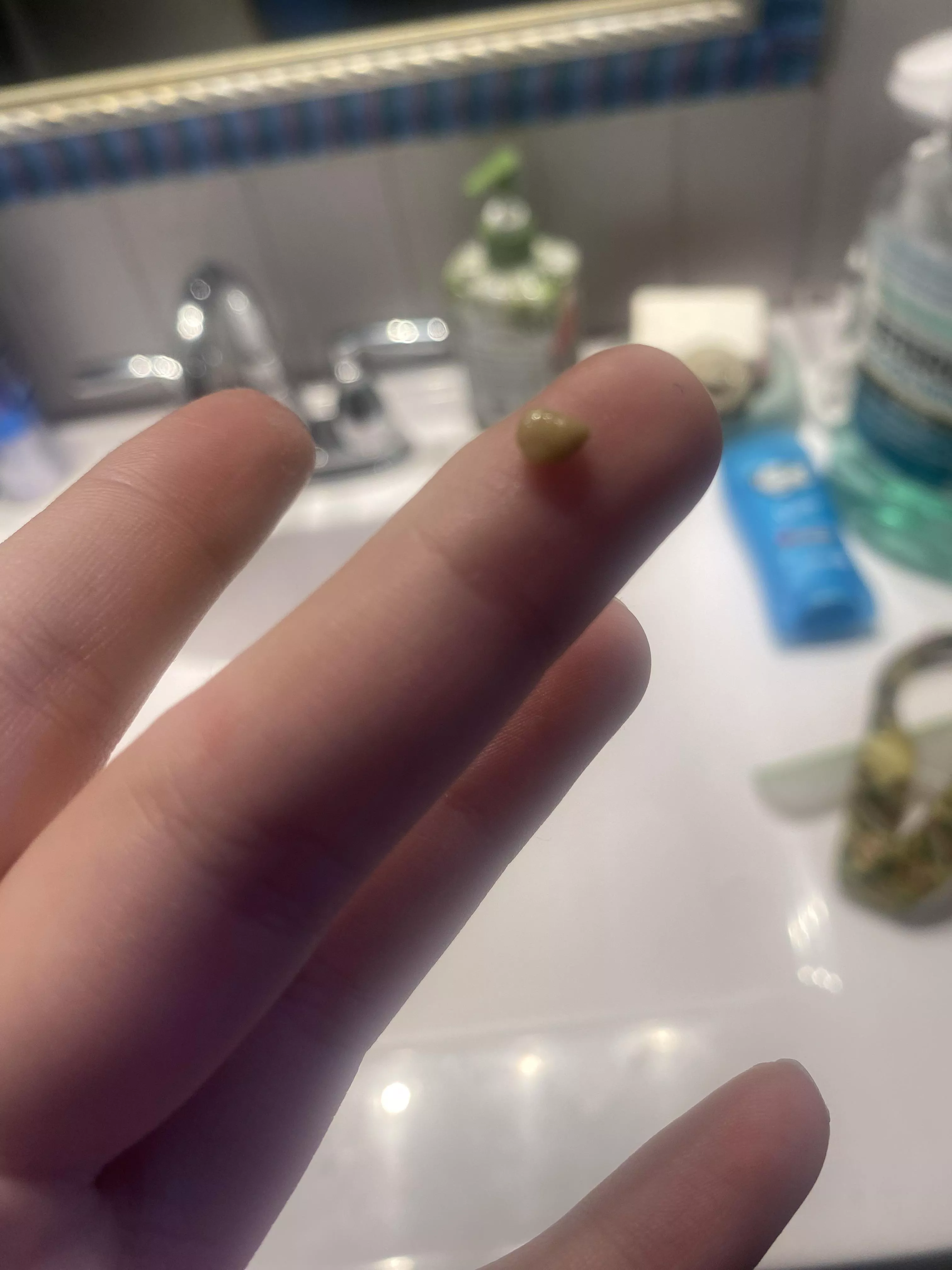 This formed overnight 😭 my tonsils are so mad.  posted by salsalsass