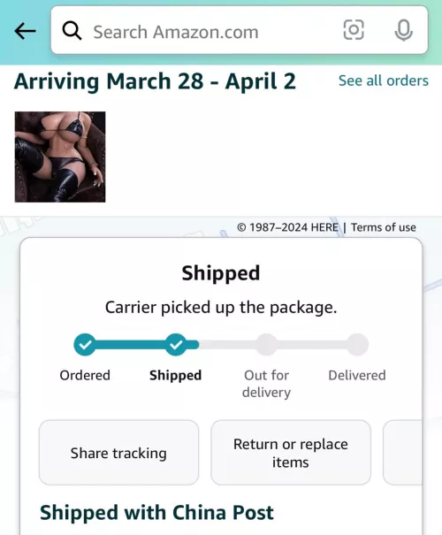 While according to Amazon it has shipped, so something is coming! Fingers crossed! by Visible-Musician-396