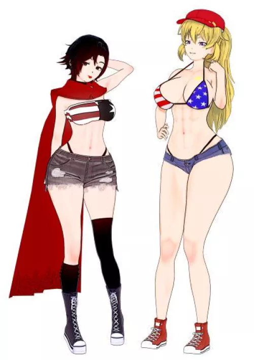 Yang & Ruby's Patch Pride Outfits ( fatallyobsessed) by Emotional-Feed5489