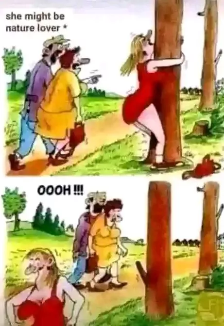 Be kind with trees... posted by HonestCartoon