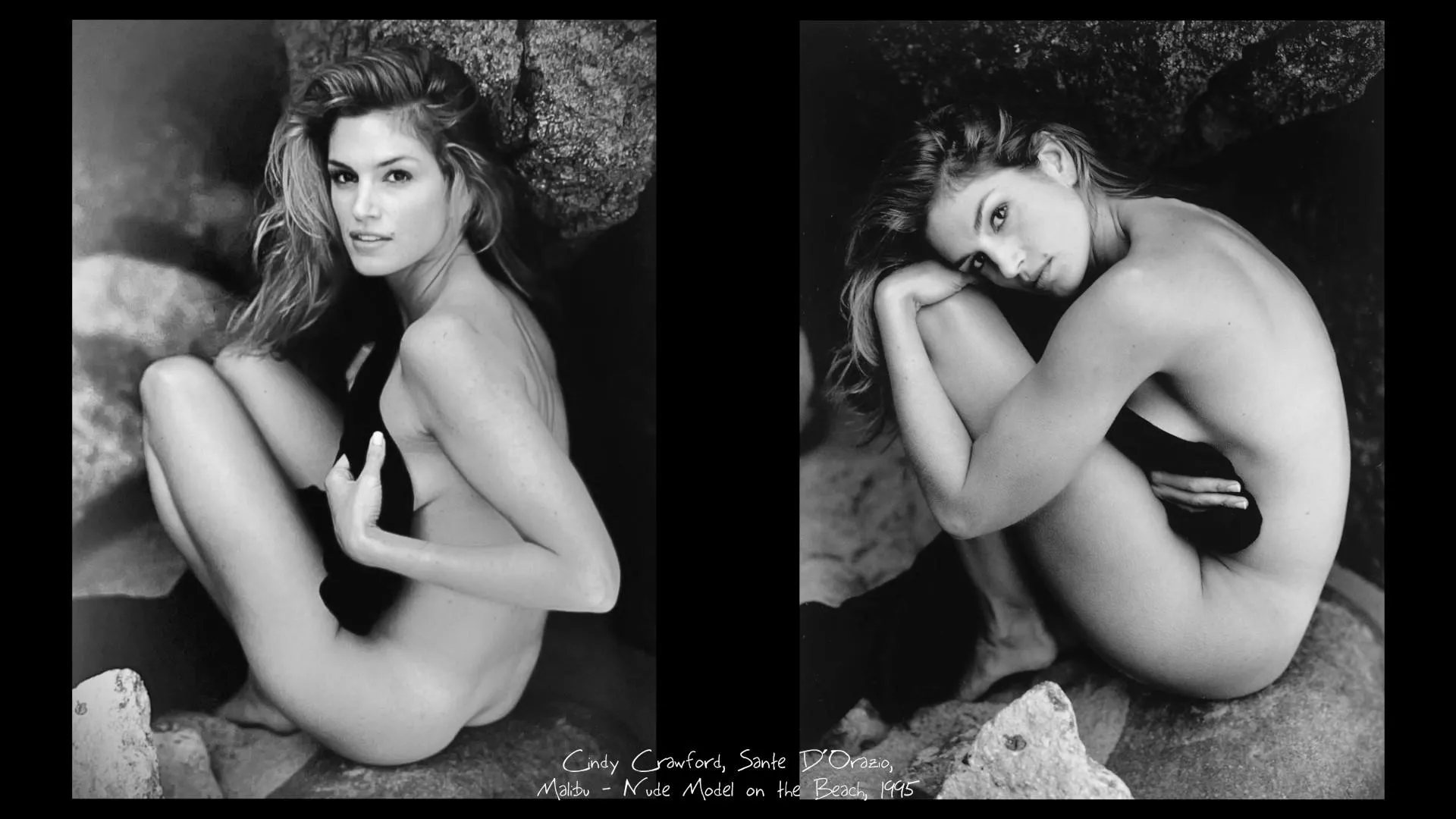 Cindy Crawford, Sante D´ Orazio, Malibu - nude Model on the Beach, fine art photography, 1995 posted by cylnzz