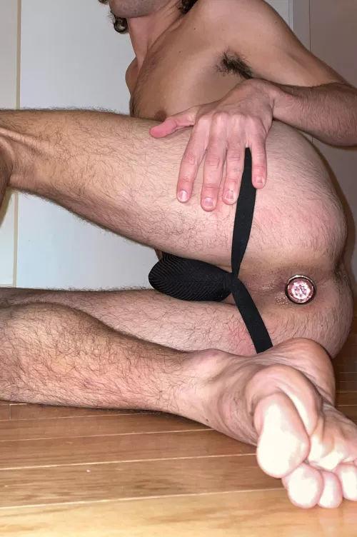 how about some skinny hairy plugged ass? by boywhoreforusing