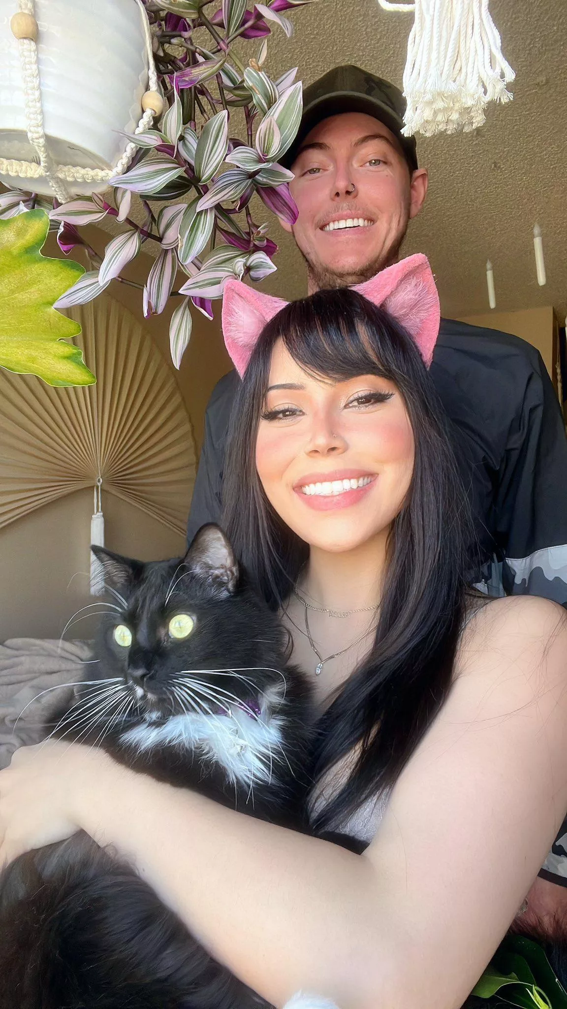 I did the math for converting cat years into human years and in 2025, Kuro and I will both be turning 32 🫣 posted by FeliciaVox