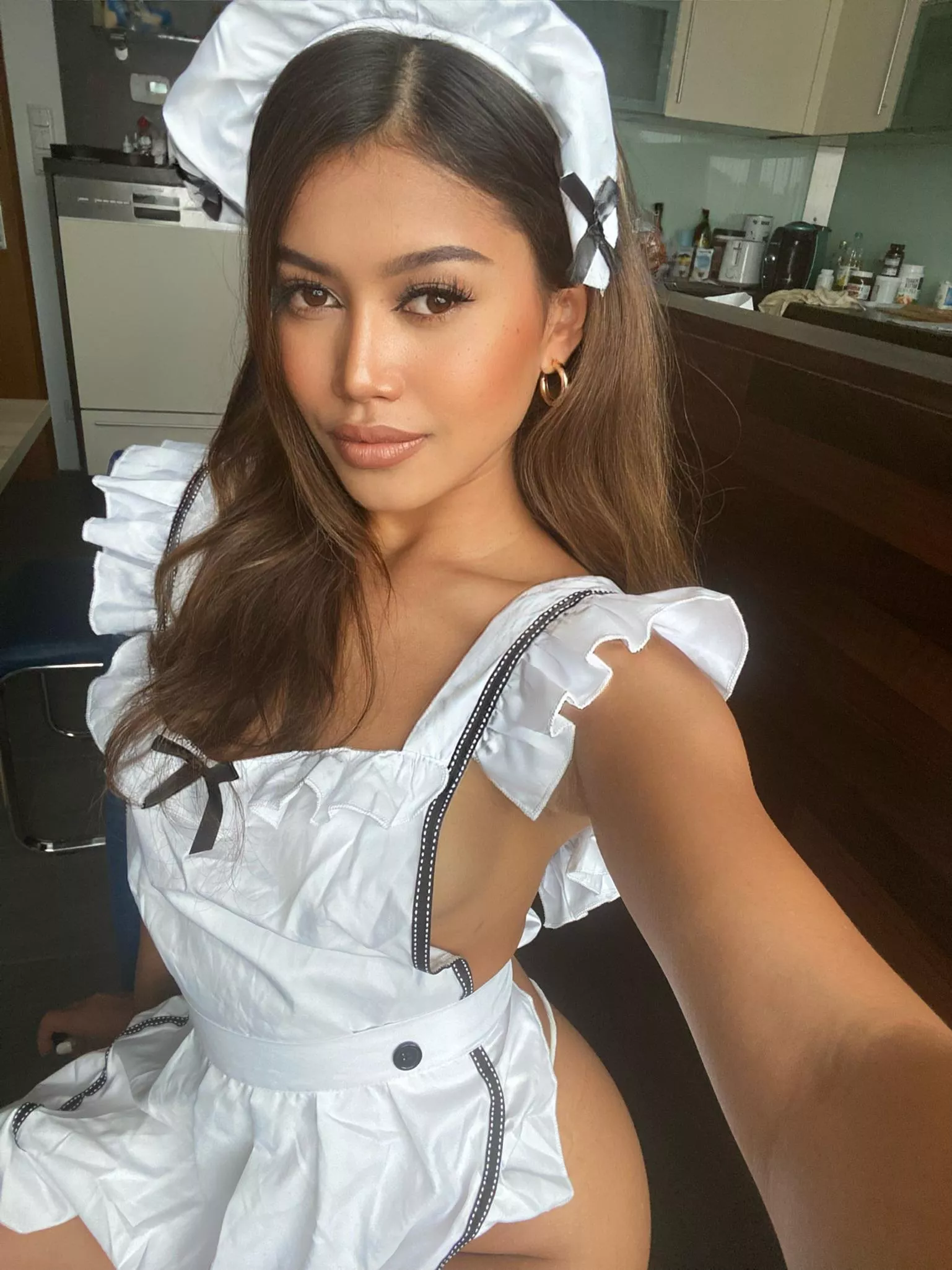 I'll send you selfies like this once I finished cleaning, so you know it's time to come back and do me on the kitchen table... I mean check out how clean the kitchen table is posted by Sapphirekitty480