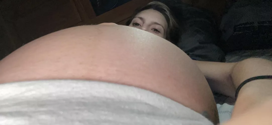 Just horny single and pregnant in bed by TinyHornsBigbooty