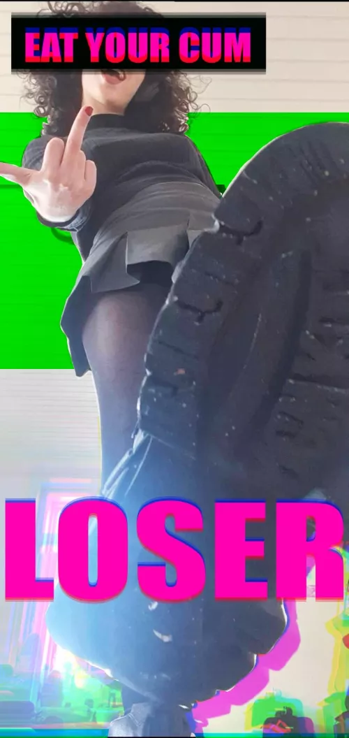 Kneel, obey, and submit to your new Goddess. I will tease your tiny shrimp all day long. by curlymistress