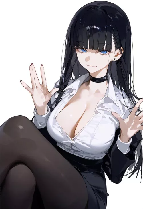 Office Lady Thighs  by CheetahSperm18