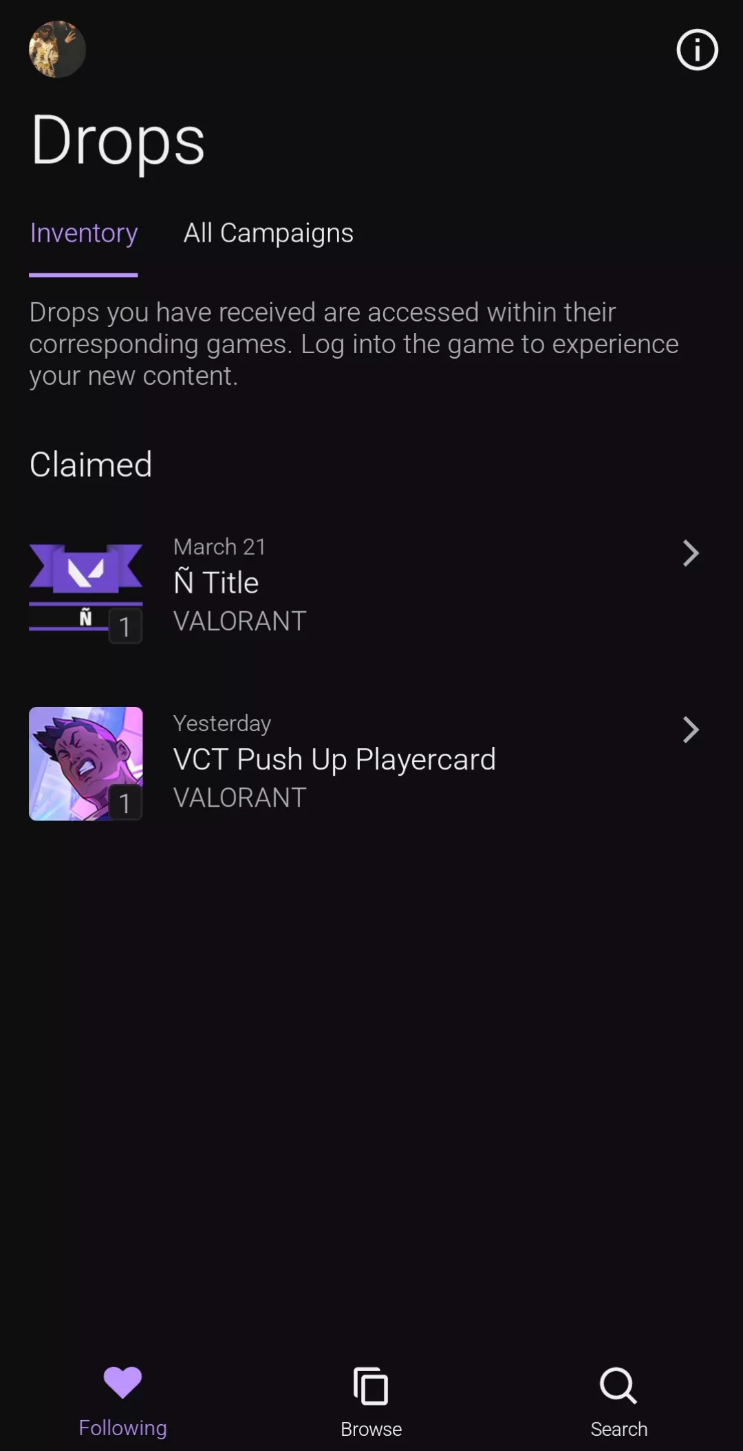 Old Claimed drops completely gone from inventory after changing username posted by reezyboost350v2