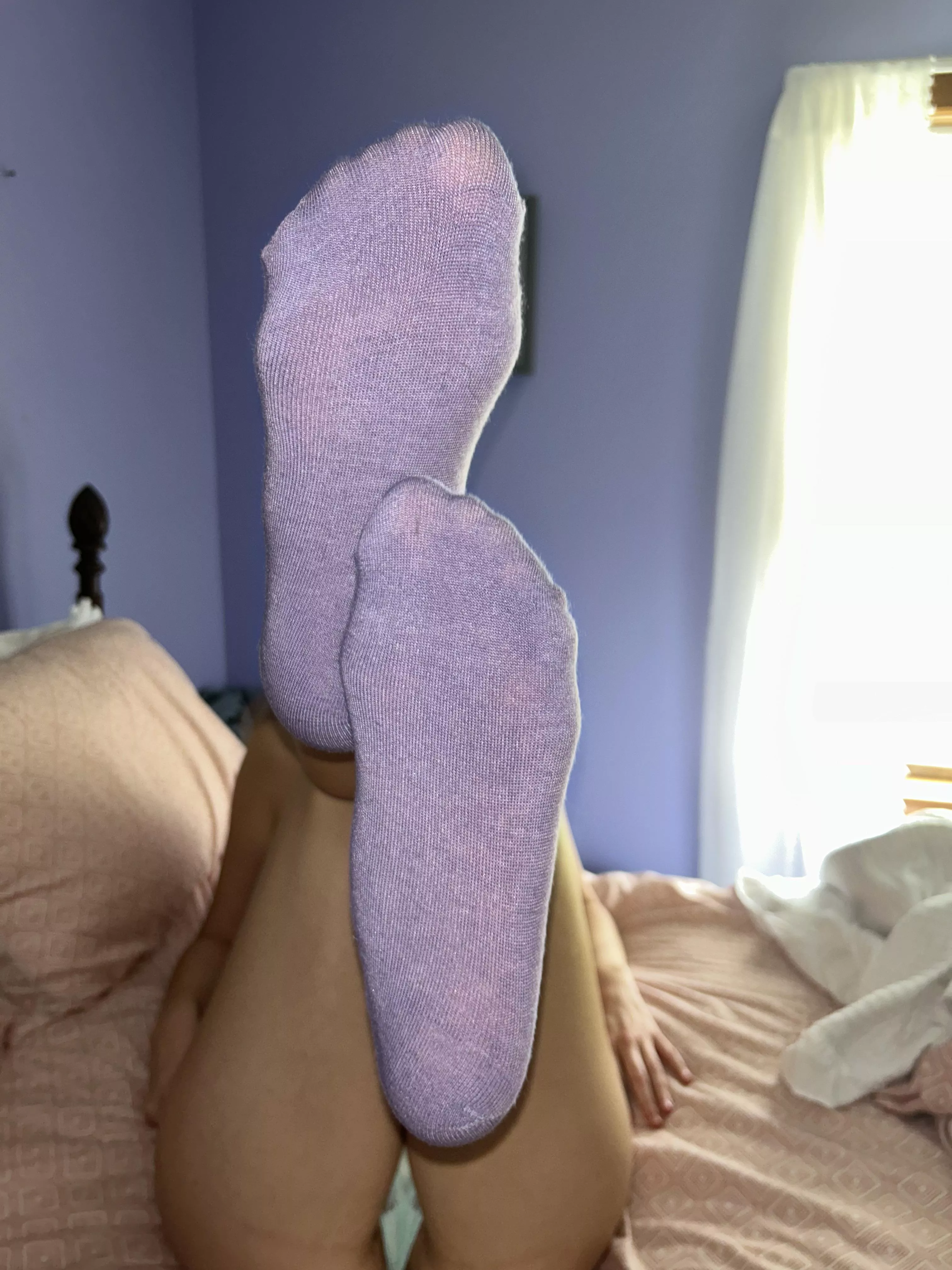 one on your face the other on your cock..until you give me your cum [f] posted by myfeetjackyou