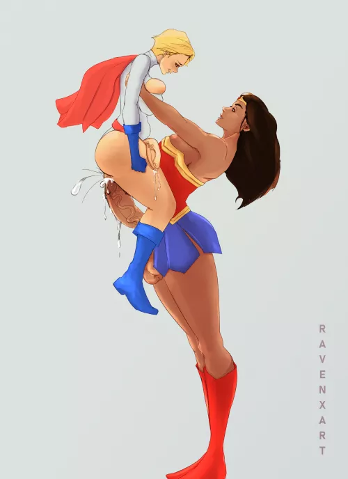 Succumbing to Amazonian might (OC) by AgePitiful1362