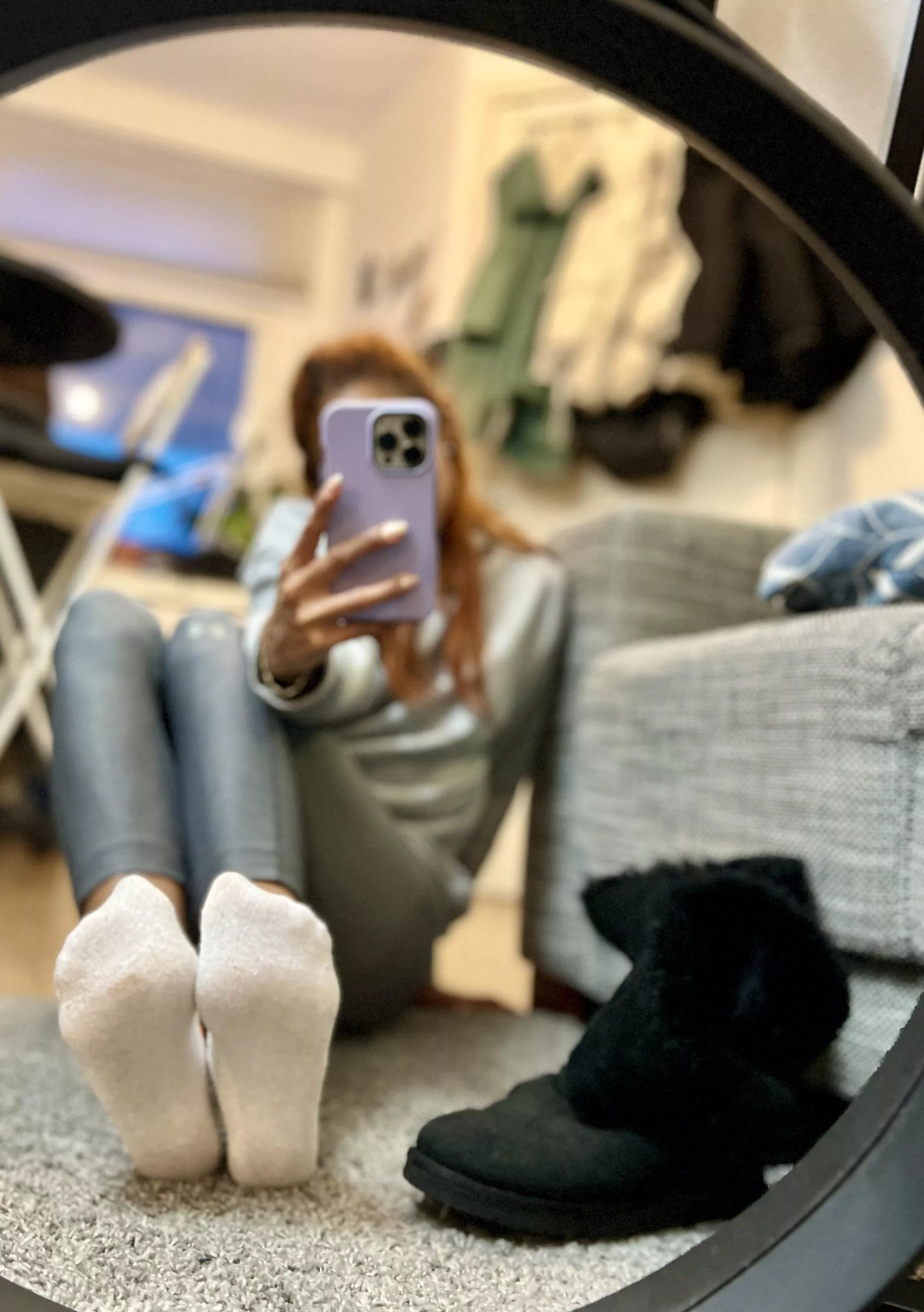 Uggs make for sweaty socks 🤭 posted by isa_stillsinning