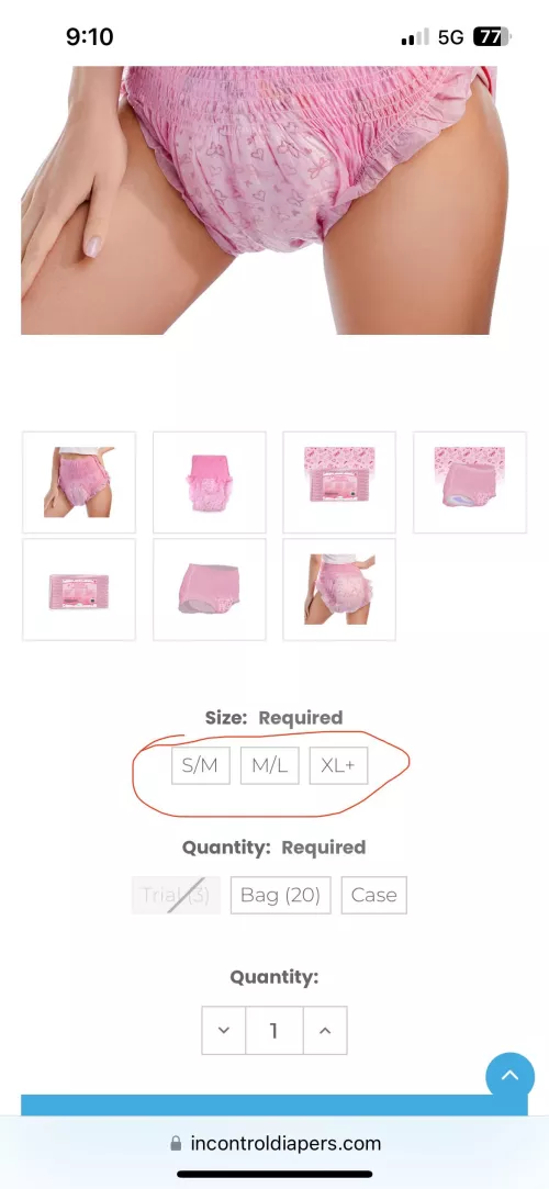 What happened to size L/XL? by Pinkytron18