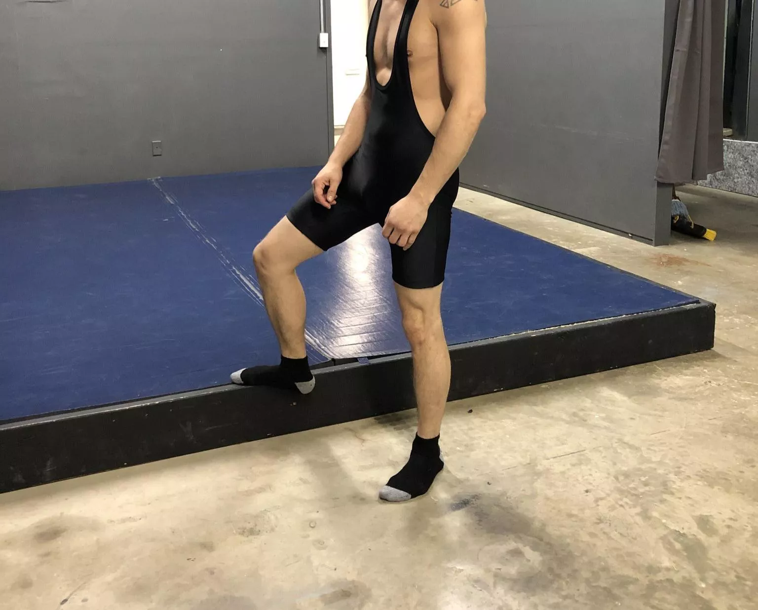 Wrestling with dad was always a blast.  posted by JohnWolfPup