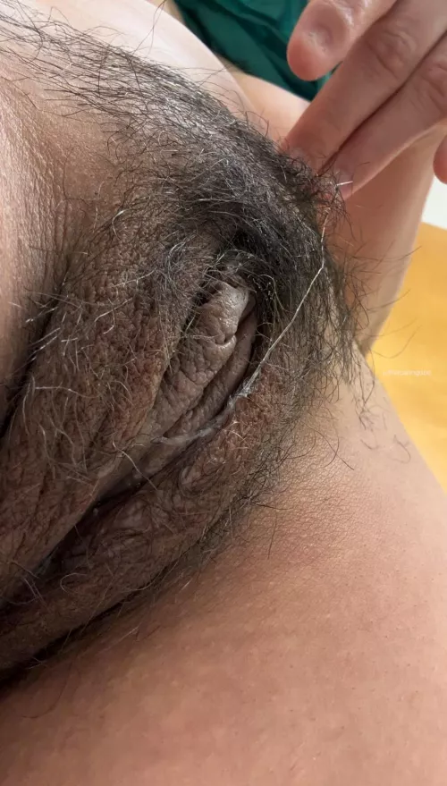 Delicately resting on a soft bed of hair by thecaringdoc