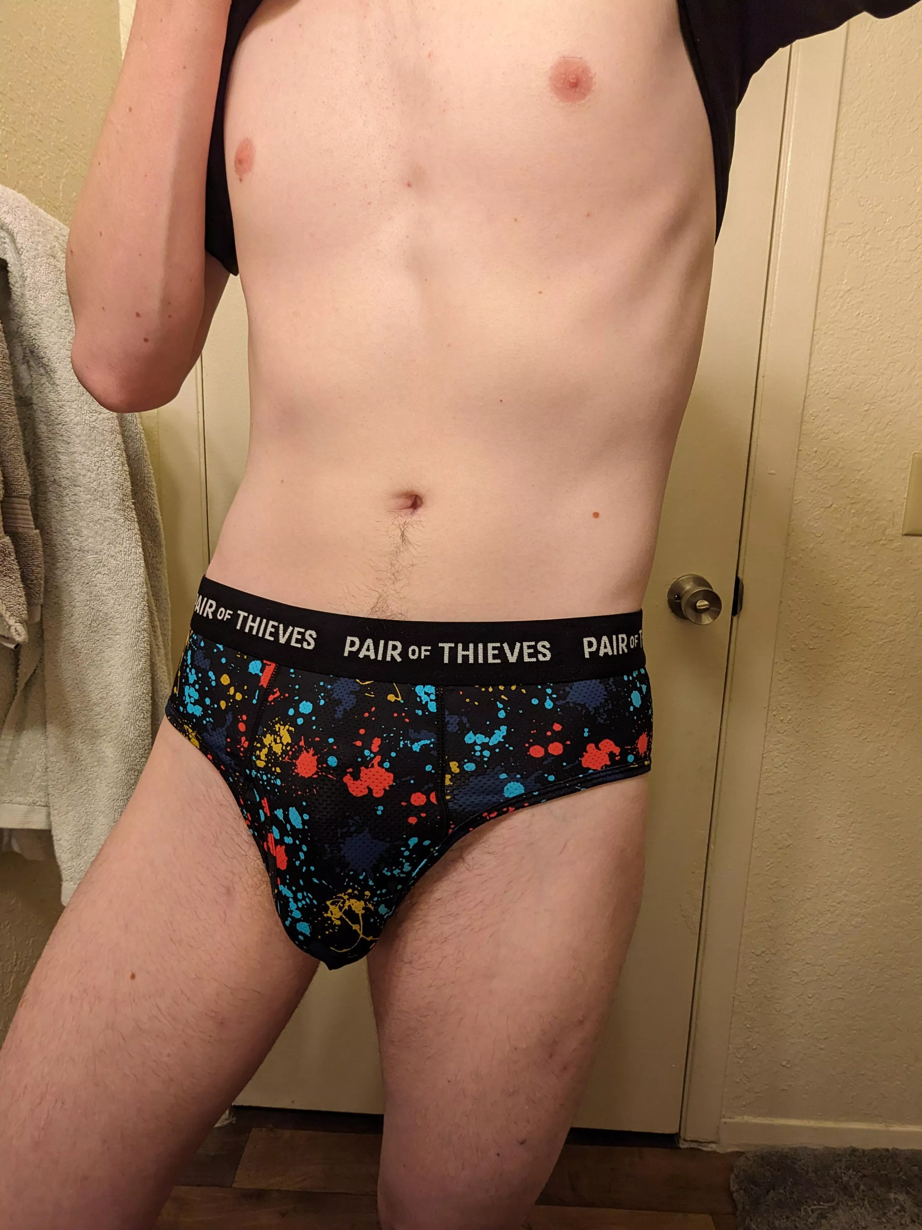 Feeling colorful 🌈 posted by NudePlankingFox