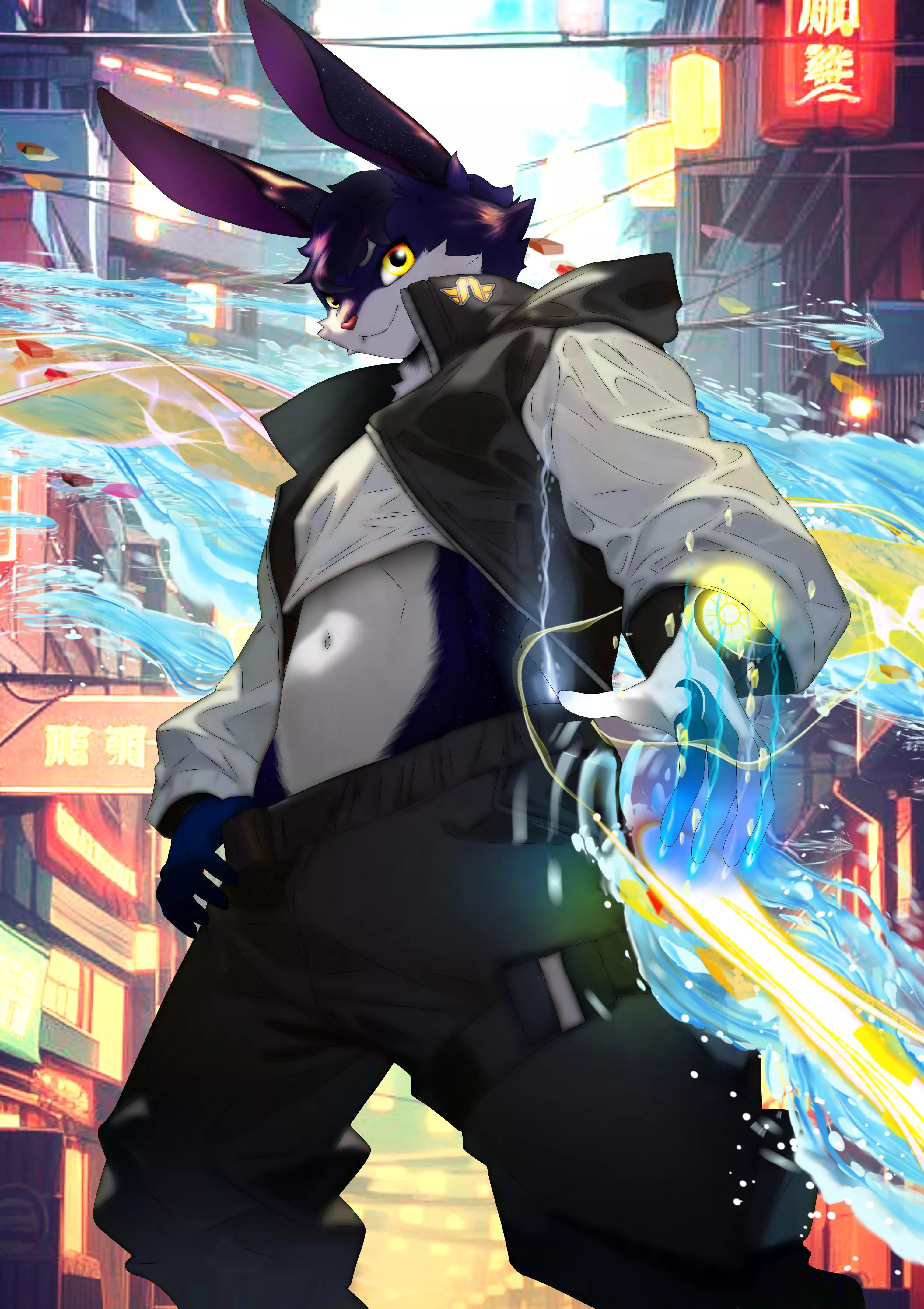 Finally got time to finish an artwork of my sona! Ask anything this bunkin wants to know ya all! posted by Ink_G4briel