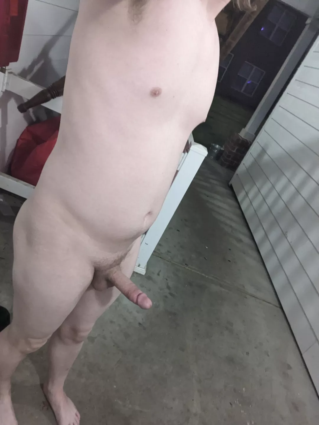 Friends dared me to go outside nude, then locked me out ... What would you do if you found me outside? posted by Harley_long