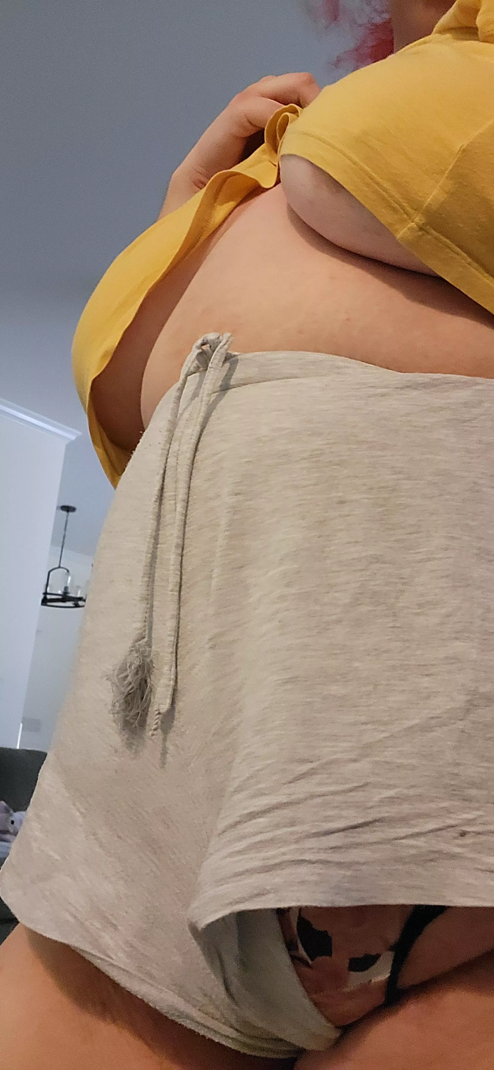 I hope you don't expect me to change when your friends come over. 😘  posted by boobs2heavy