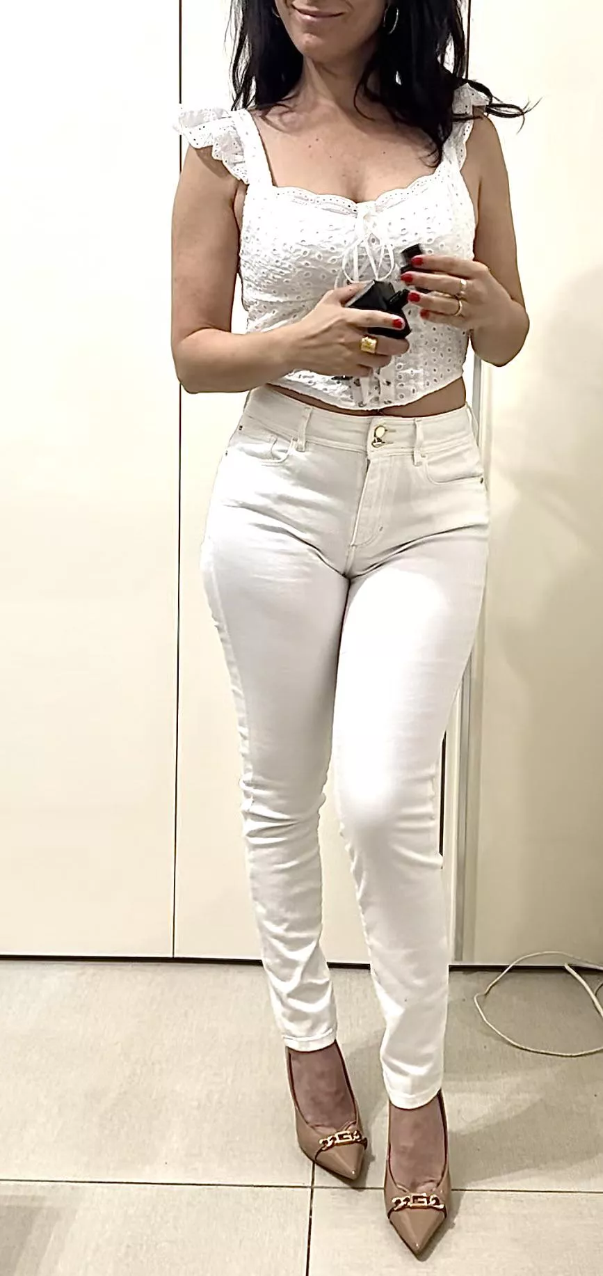 I like to make men hard. White with heels posted by tepidscrimmage6