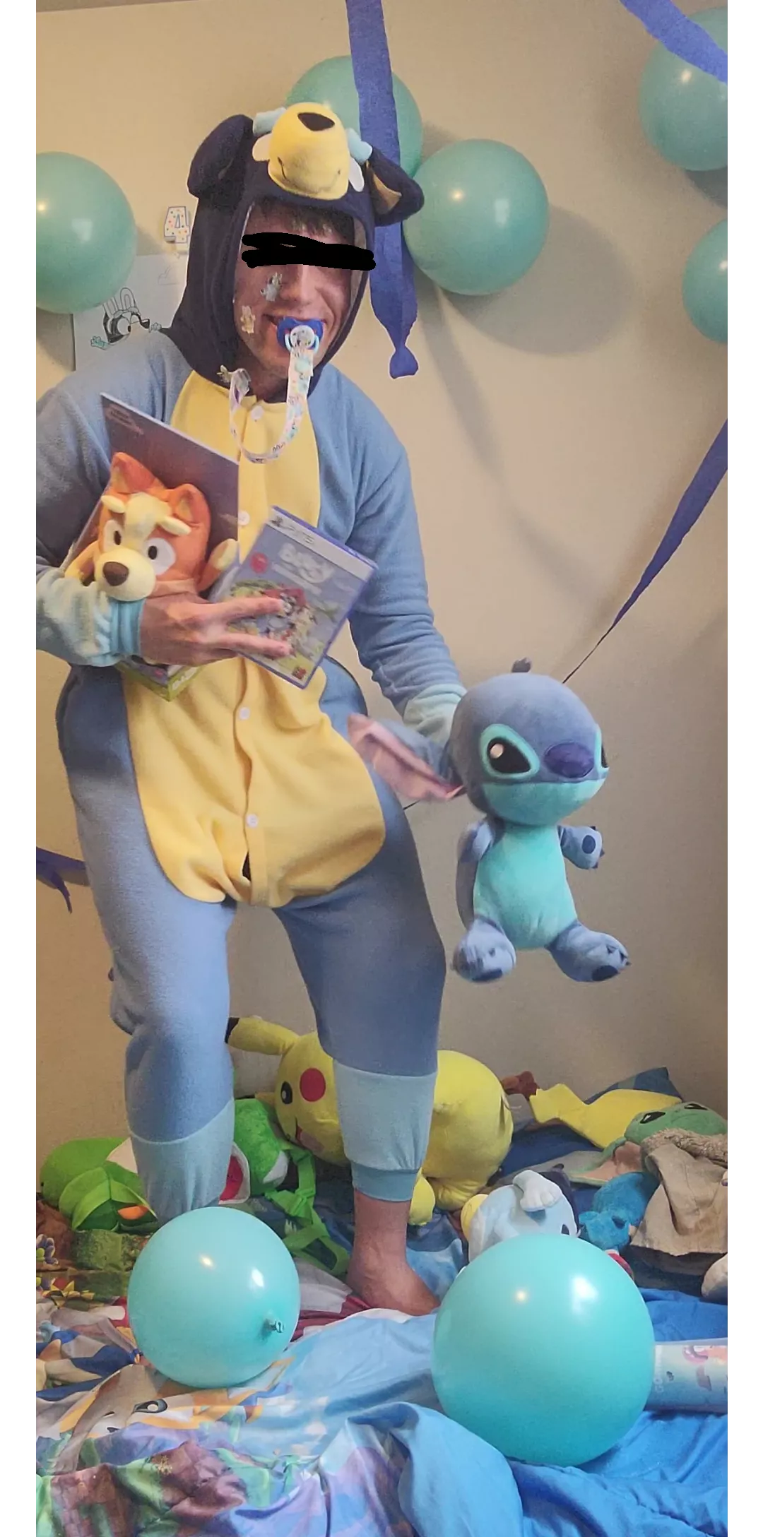 I'm quite enjoying my little space bluey party I put together for myself 👶🏻🍼😊💙💙💙💙 posted by LittleBlueyRanger