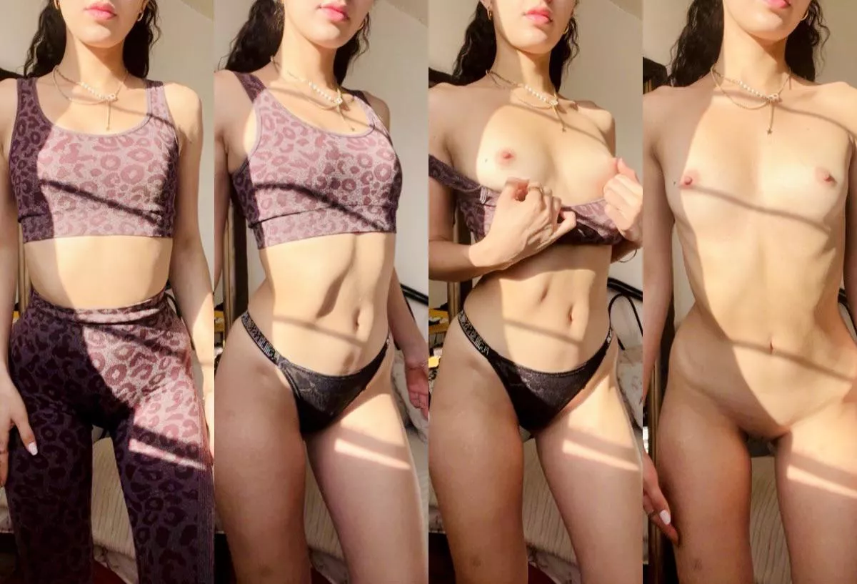 Let’s do some cardio before I go to the gym…  💗👅  posted by she-cute-but-naughty