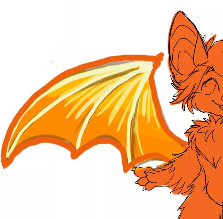 Real Talk: Does This Wing Resemble An Orange Slice Enough? (Art by me) posted by Glittering-Amount-68
