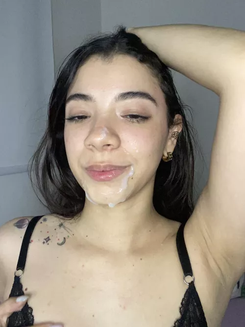 Sad he pulled out...and left me turned on with a cum on my face by frostydeveloper