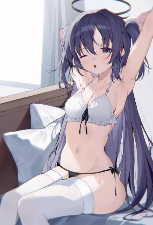 Sexy and cute angel waifu by reversedturnover