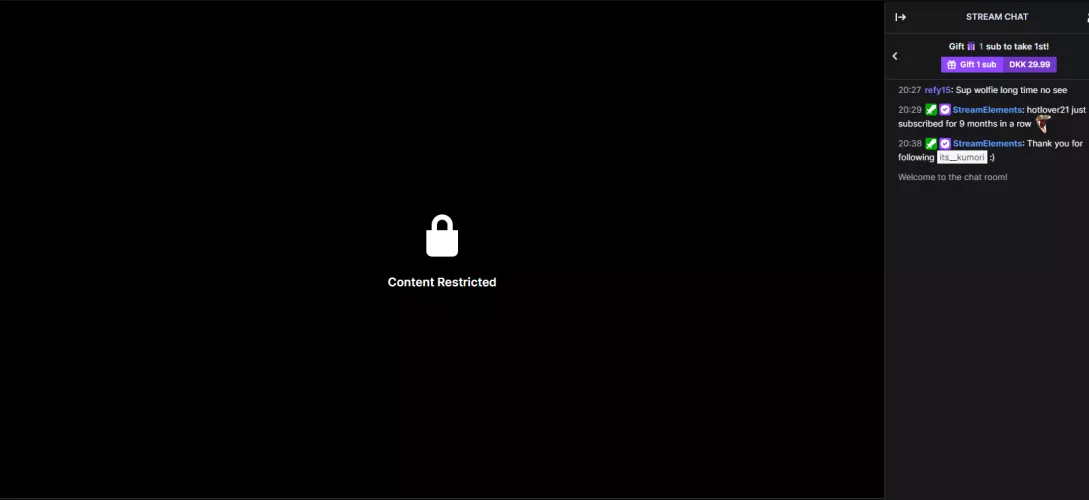 When people are not following, they can see the stream, but the second they follow this message comes up how to fix by Altruistic-Can-3863