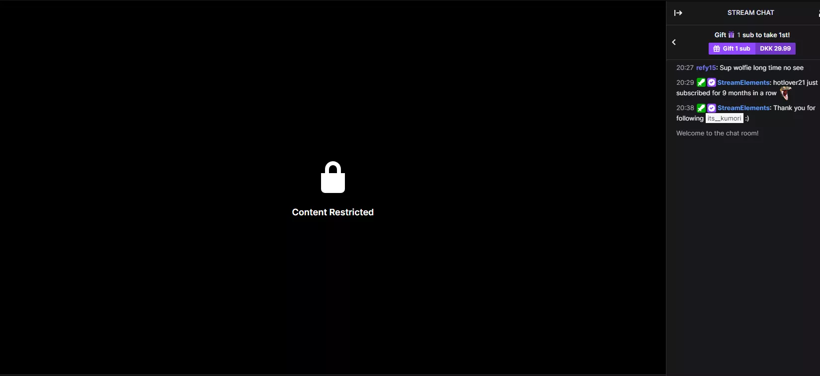 When people are not following, they can see the stream, but the second they follow this message comes up how to fix posted by Altruistic-Can-3863