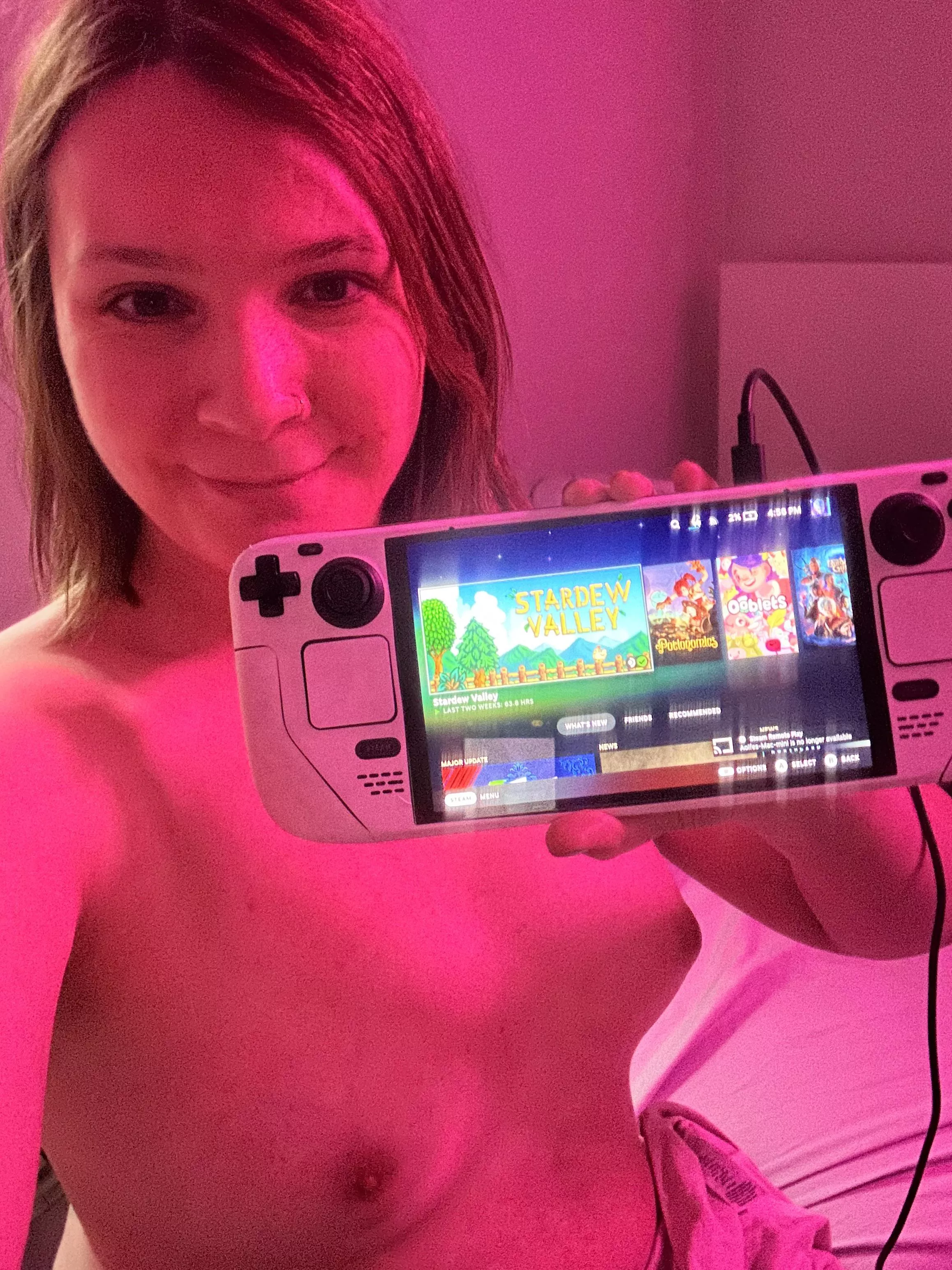 You gotta pick, steamdeck, or boobs 🤔 posted by Thin_Protection9395