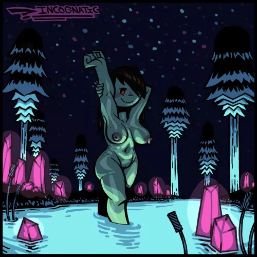 [Chara] in Waterfall (Incognatic)  by Scared_Distance6177