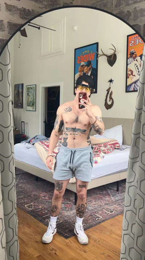 Do the grey sweatshorts look as good as the sweatpants? by Automatic_Cowboy