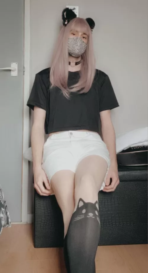 Don't think i can wear the cat ears outside, but they are cute though! by SquashedEggs