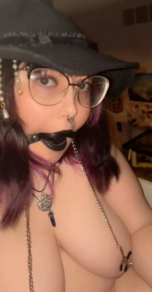 Gagged witch  by Food-For_Thot