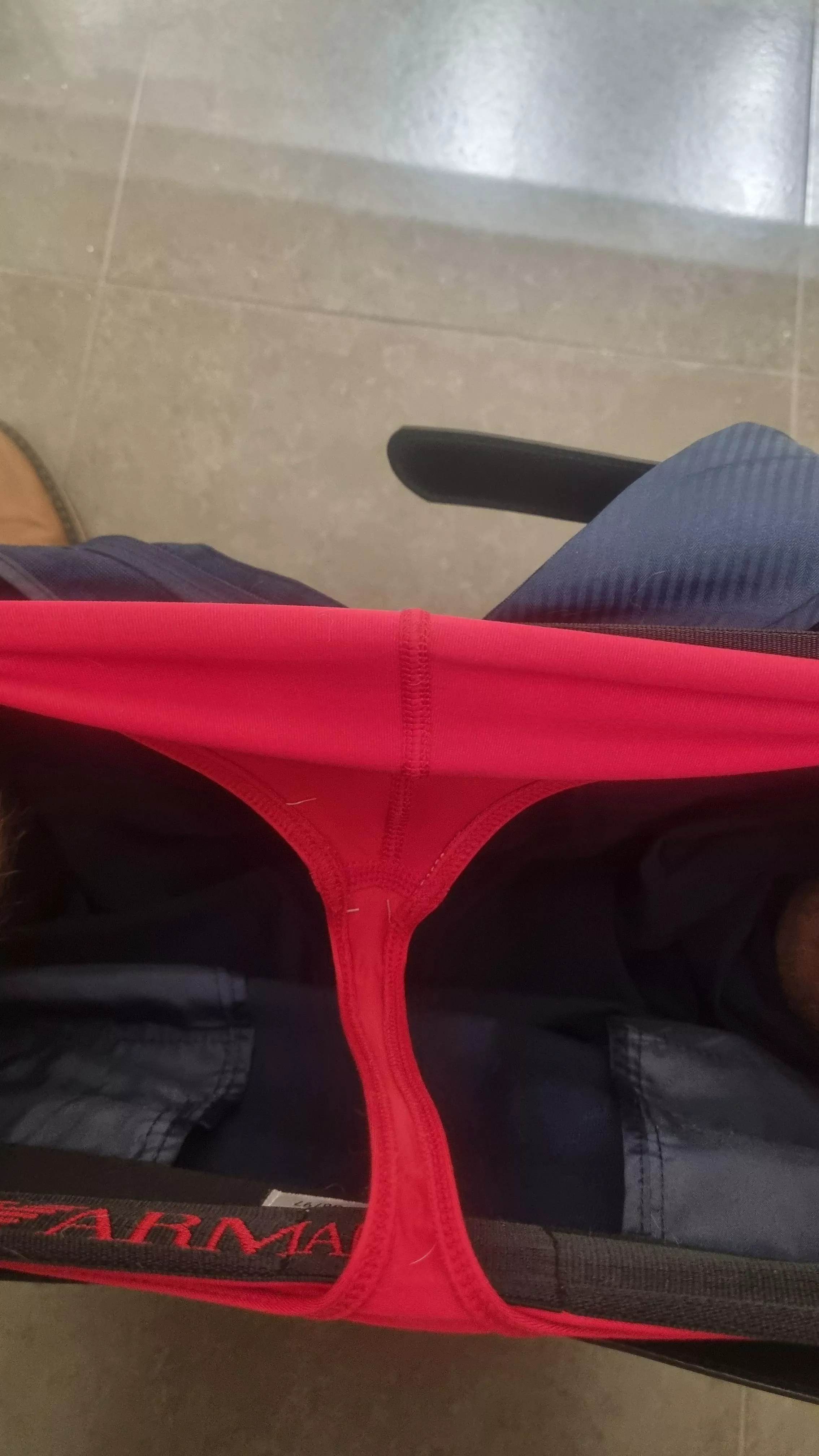 Just a little kinky reminder under my work pants today 🩲 posted by KinkyAzBoi