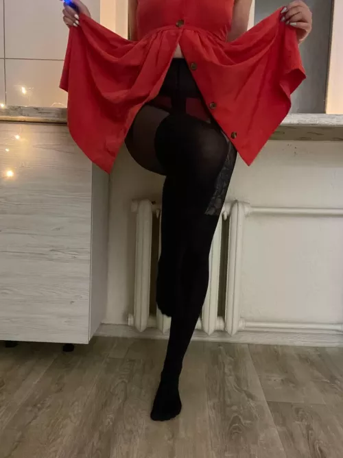 Nylon with a crimped dress... by megan_vikkk