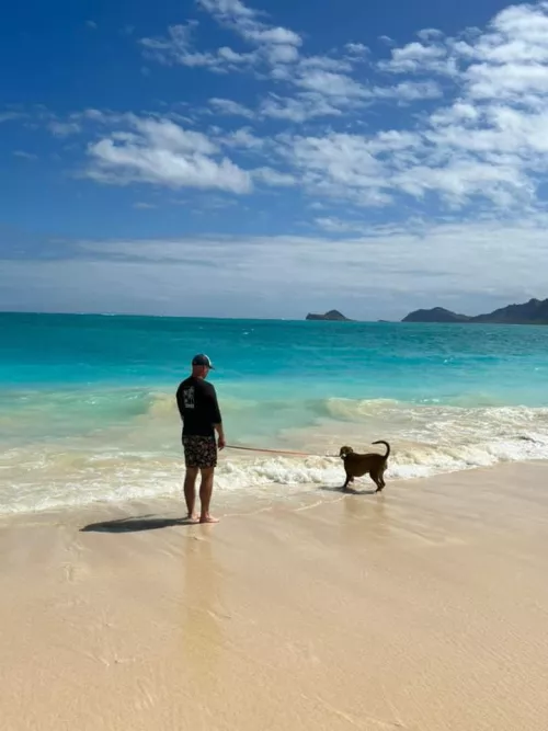 Oahu with my dog by SlowNomad24