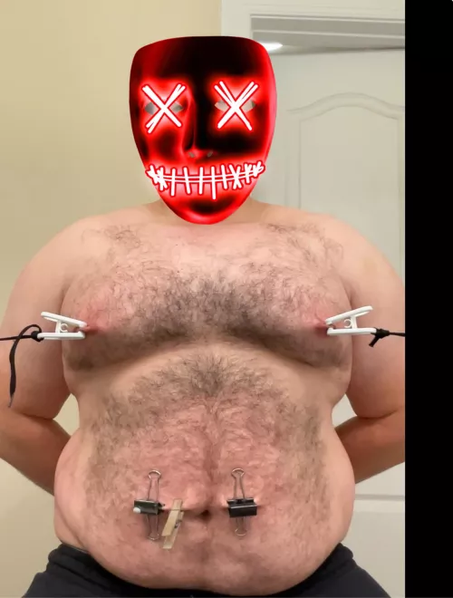 Painful nipple torture. by bdsmsrg