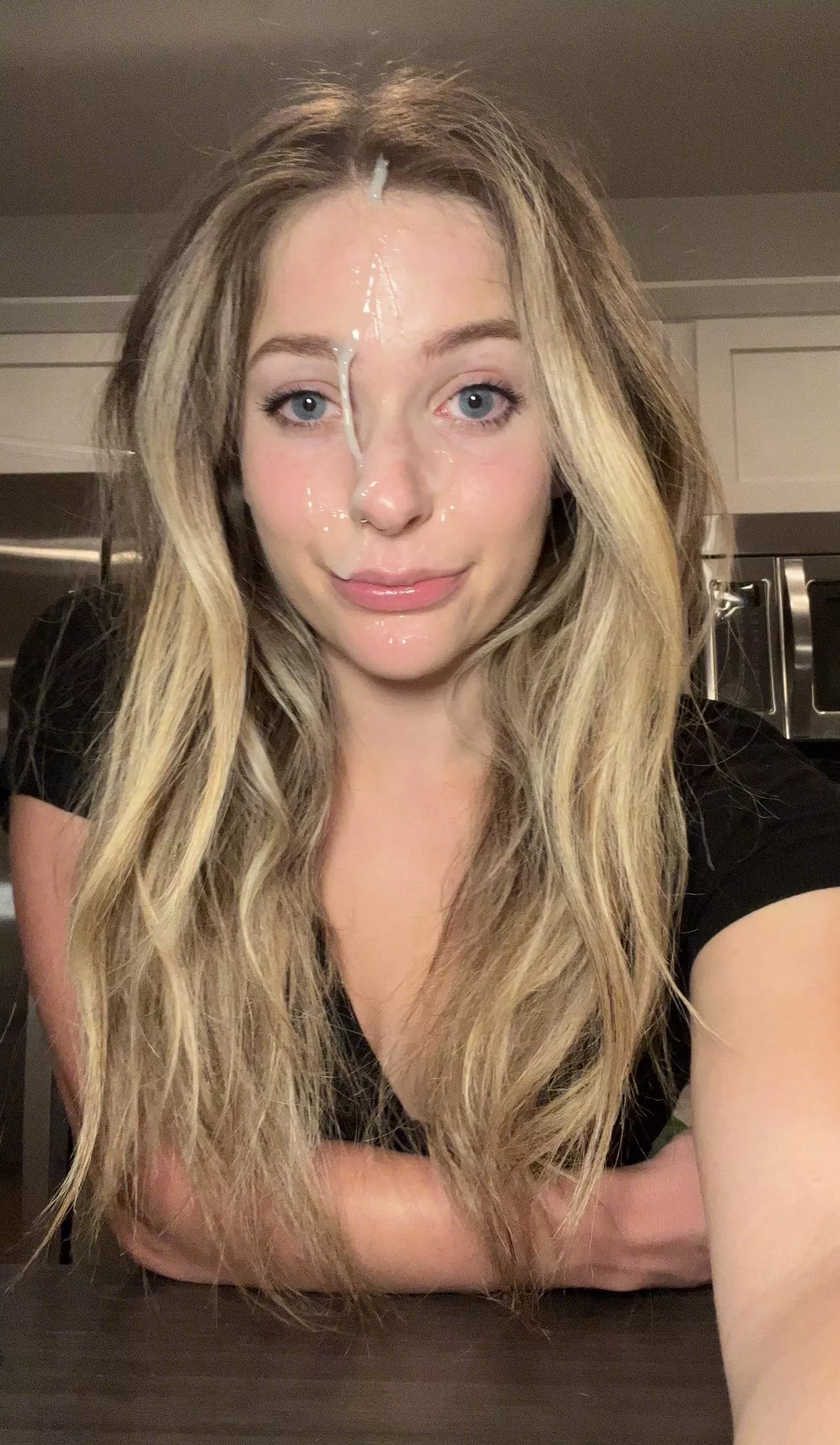 Sex hair looks better with a cum covered face  posted by jessnjamez