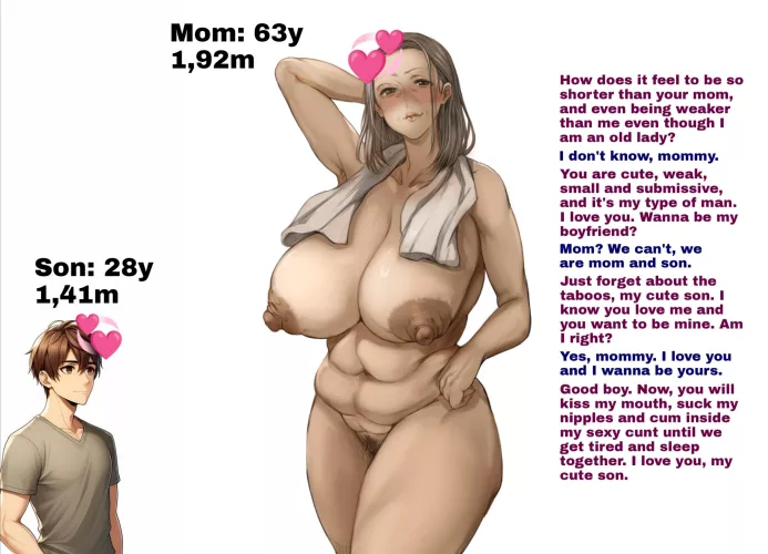 Tall old sexy mom and her small son [incest] [milf] [tall girl] [old woman] [mother] by Alpha_Kenybody_77