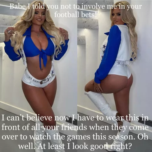 The Cowboys won and you lost the bet against your buddies by thrown_away011235