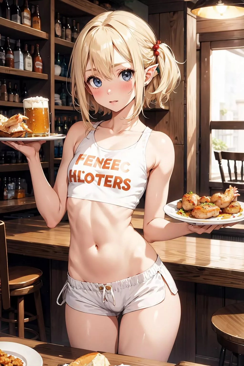 (AI) Isekai Femboy Hooters: Elf Edition posted by FallenCrownz